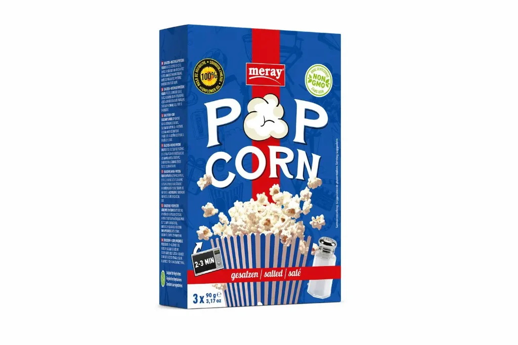 MERAY - SALTED MICROWAVE POPCORN 16X 270G (3X90G)