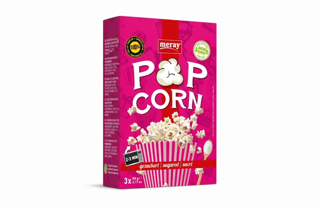 MERAY - SUGARED MICROWAVE POPCORN 16X 270G (3X90G)