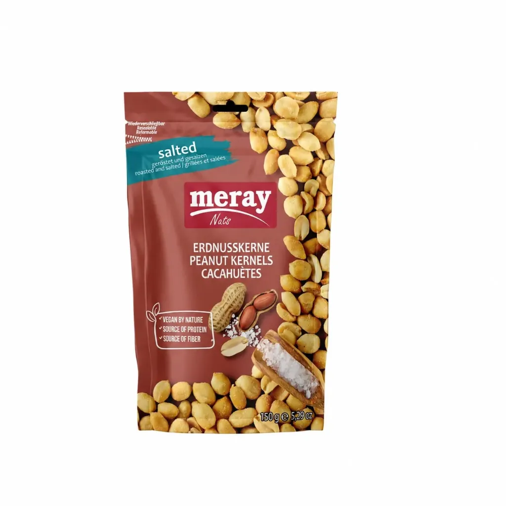 MERAY - PEANUTS ROASTED & SALTED - 12X 150G