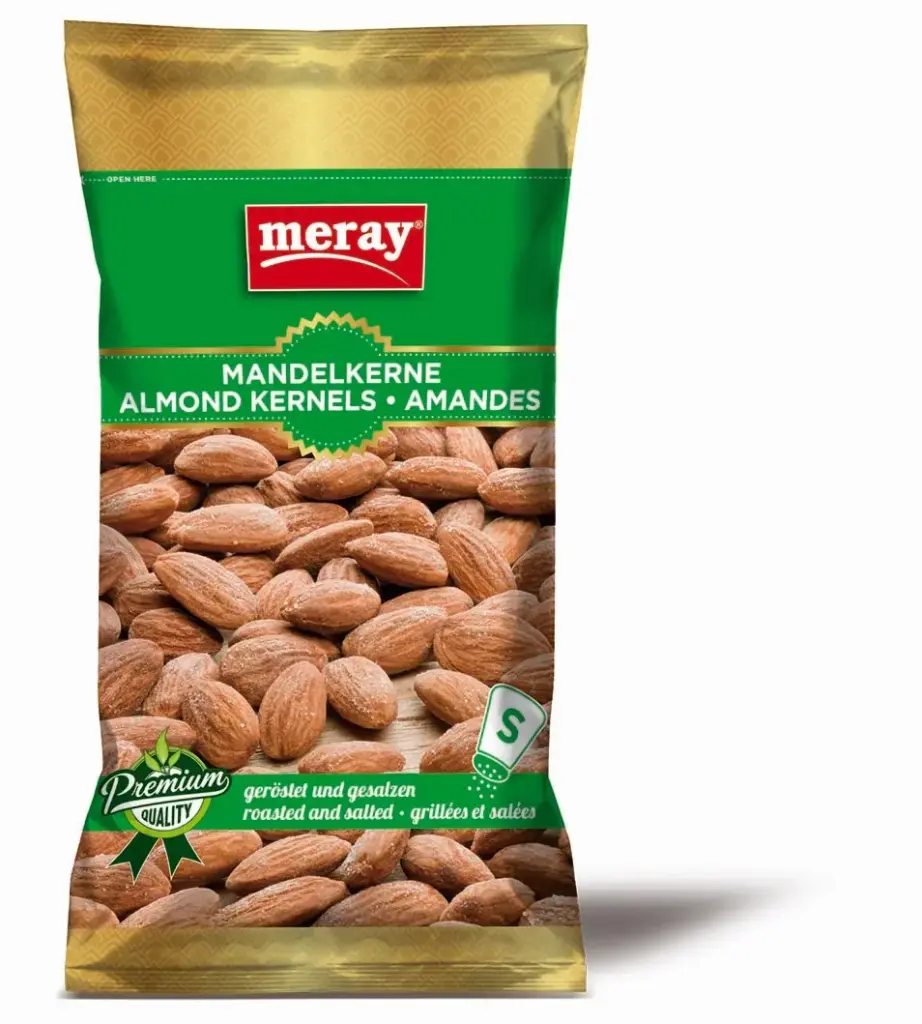 MERAY-ALMOND KERNELS ROASTED & SALTED 85 GRAM | TAGGRO B.V